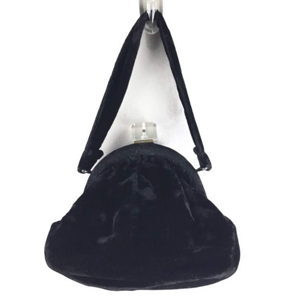 Vintage Black Velvet Small Frame Purse